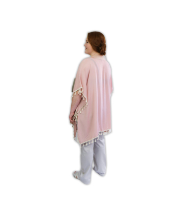 Pink Poncho Style Top by Sabryna