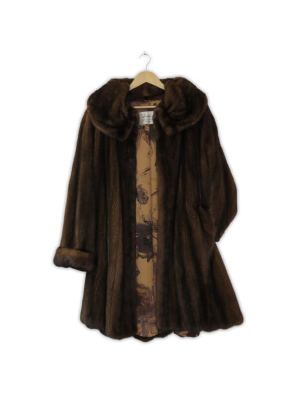 Luxurious Vintage Levinsky Swing Fur Coat 