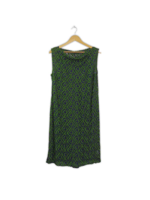 Green mesh womens shift dress