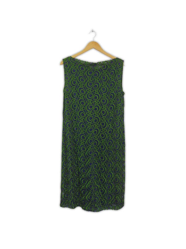 Green mesh shift dress womens
