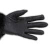 Faux leather women's gloves