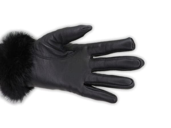 Faux leather women's gloves