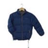Light blue 550 insulation puffer, zip front pockets, durable winter kids jacket