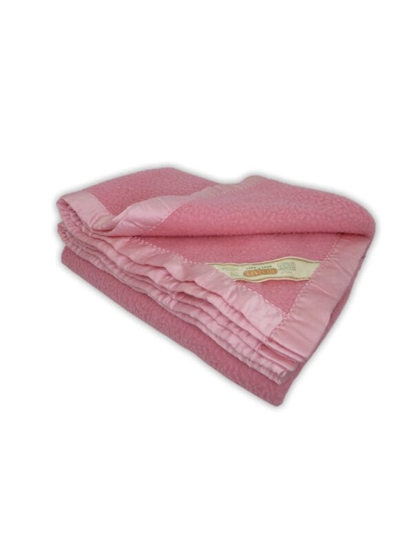 Winter acrylic pink vintage blanket