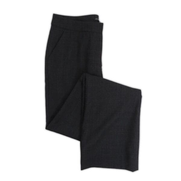 Charcoal tailored cigarettes' style women's suit pant