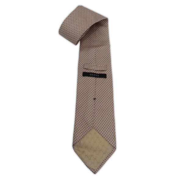 cross pattern gucci silk tie