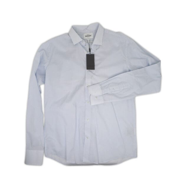 blue mens button up cotton shirt