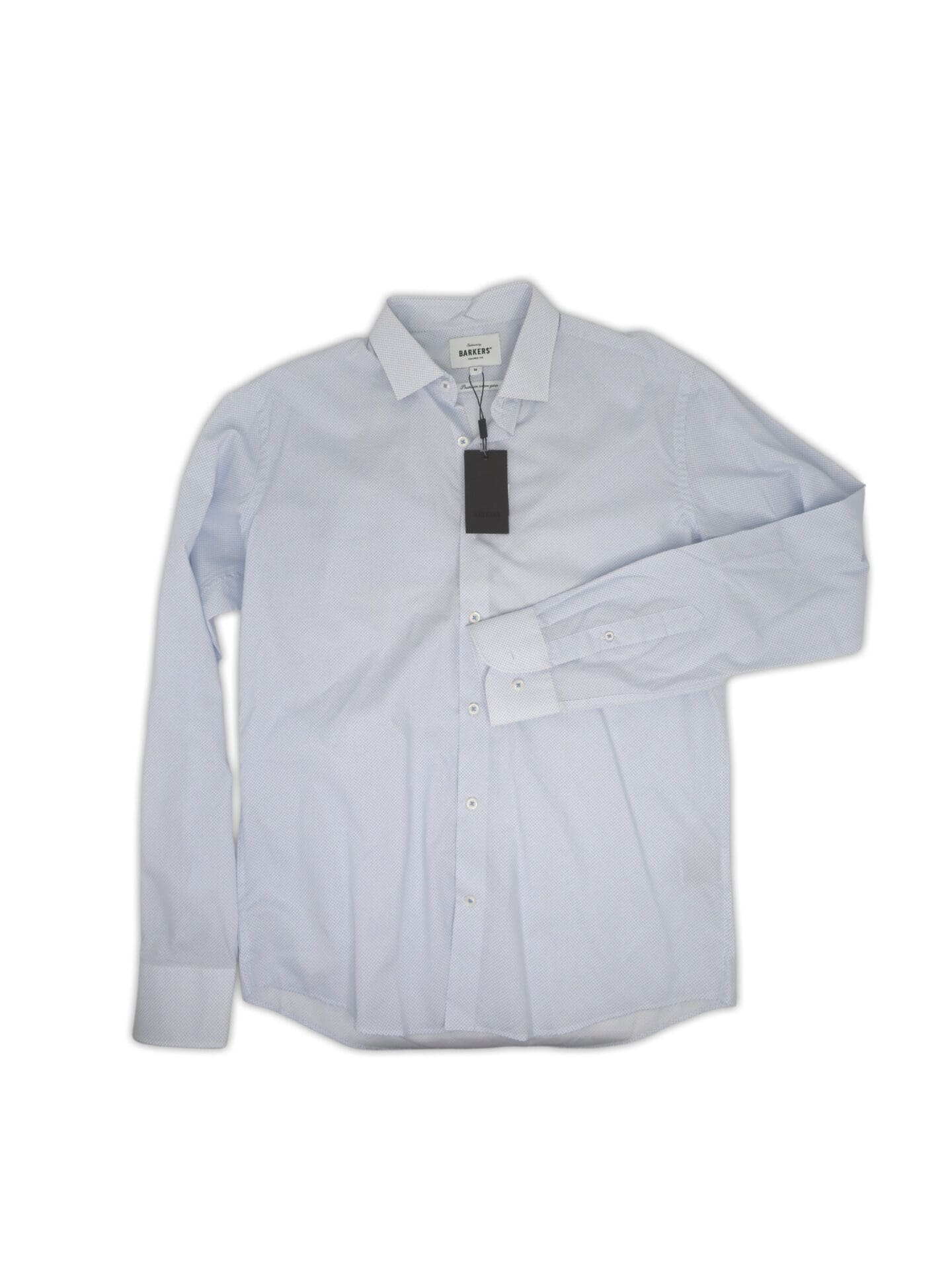 blue mens button up cotton shirt