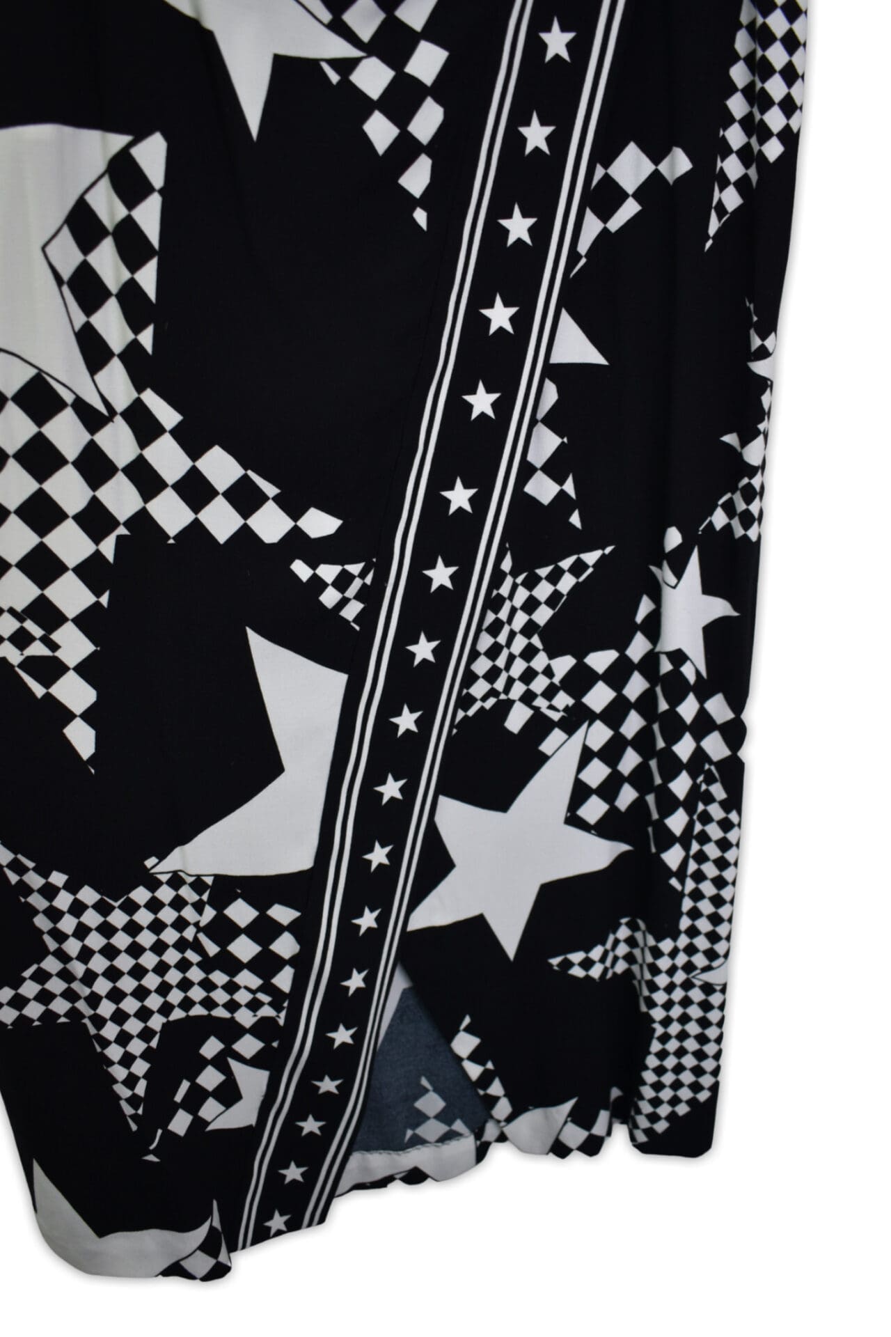 Star print long skirt
