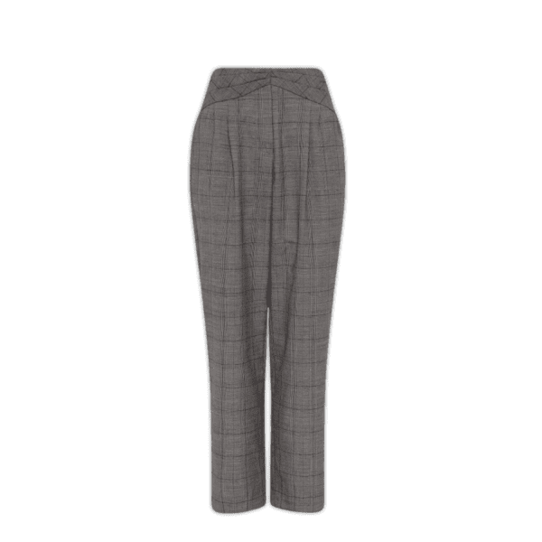 XS, Grey, Designed to sit at the waist, these endlessly soft wool pants offer a tapered leg style that descend to ankle length featuring a classic fly front closure, pleats at the front of the waist, angled pockets at the hip, and welt pockets at the back.