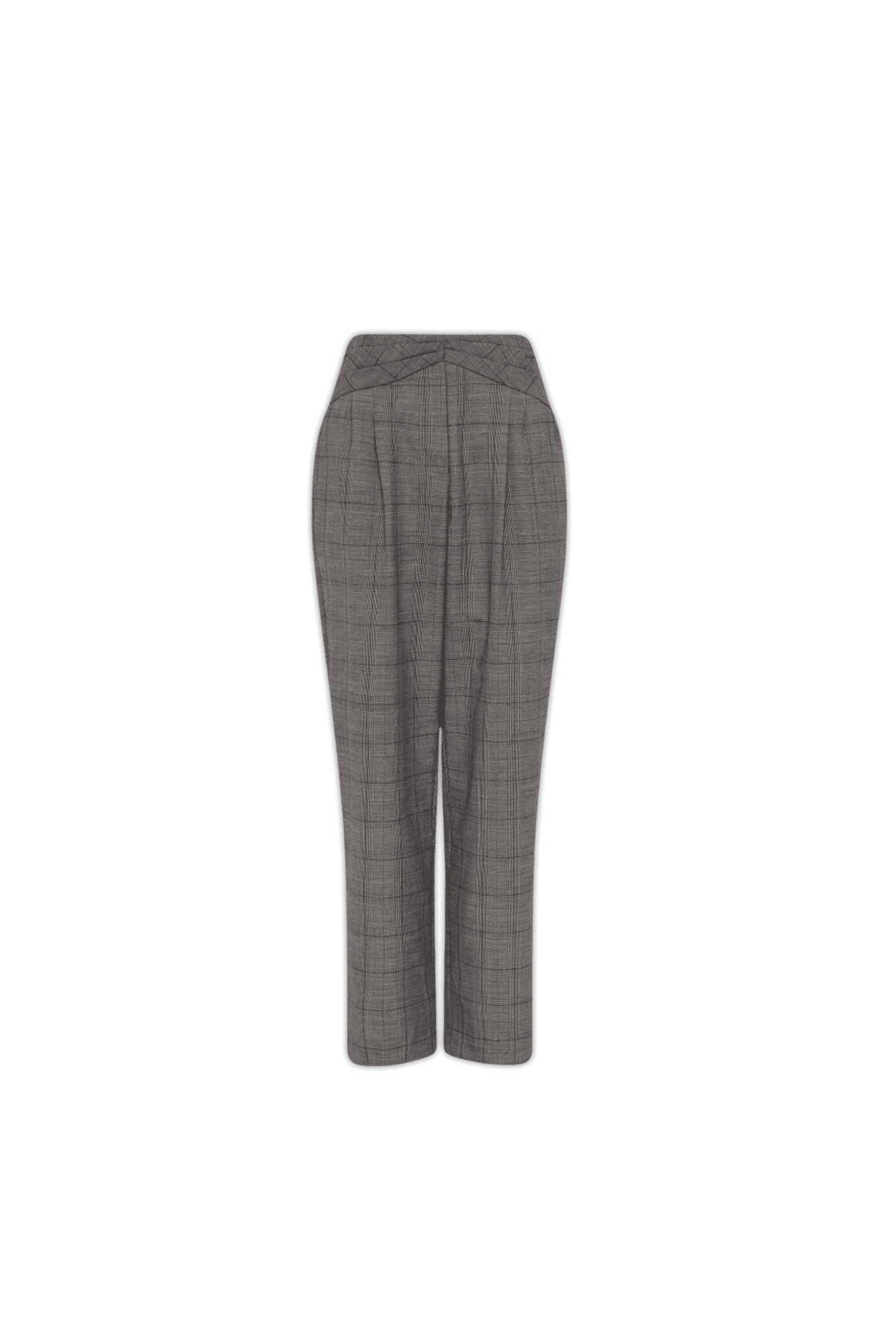 XS, Grey, Designed to sit at the waist, these endlessly soft wool pants offer a tapered leg style that descend to ankle length featuring a classic fly front closure, pleats at the front of the waist, angled pockets at the hip, and welt pockets at the back.