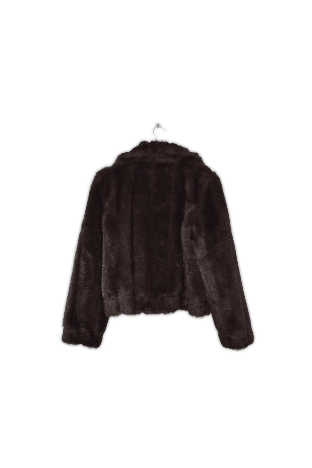 Soft and luxurious brown faux fur jacket