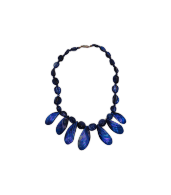 Blue Pāua Shell Necklace