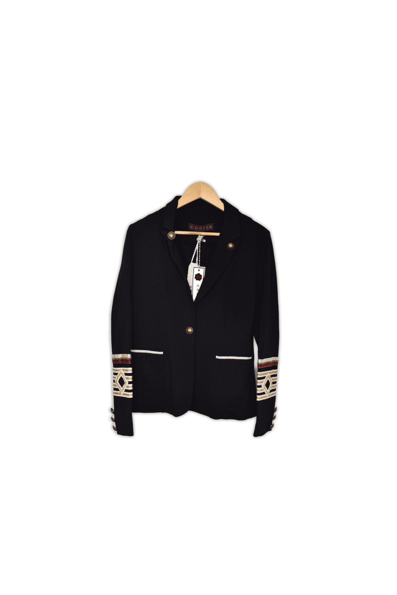 Small, cooper jacket, black and red