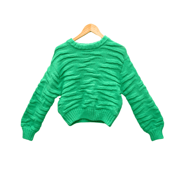 Lime Green Cropped Jumper