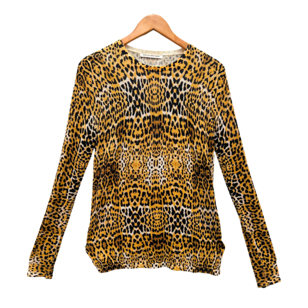 Bamboo Cotton Cheetah Print Sweater - Sustainable Style & Comfort